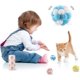 thumbnail image 5 of Pelotas de Juguete CHAO para Gatos Paquete de 3 Suaves y Coloridas con Campana, 5 of 5