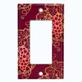 thumbnail image 5 of Metal Light Switch Plate Cover Elegant Burgundy Grape Vine Damask DAM075, 5 of 13