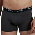 thumbnail image 5 of CECEBA Calzoncillos bóxer para hombre, pack de 7 - Monza, ropa interior, logotipo, unicolor Negro/Gris 3XL (XXX-Large), 5 of 5