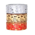 thumbnail image 1 of 3PCS Christmas Tree Decoration Ribbon Christmas Ribbon Christmas Trees Decor Colorful Ribbon (2m Gold Ribbon + 2m Silver Ribbon + 2m Red Ribbon), 1 of 9