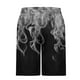 thumbnail image 3 of Pantalones Cortos de Cintura Elástica para Hombre con Bolsillos Pantalones Cortos de Longitud de Rodilla con Impresión de Llama, Pantalones de Playa Casuales con Cordón Elástico, 3 of 6