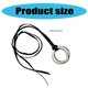 thumbnail image 3 of Multipurpose Leather Cord Necklace With Silver Rings for Daily Commute and Casual Event Stylish Outfits Daily Use Silver, 3 of 4
