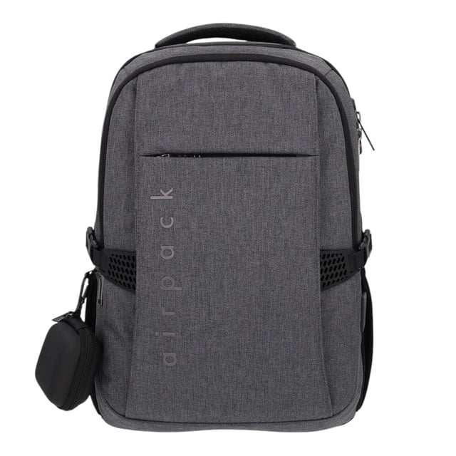 Mochila Grande Airpack Commute Pro Gris Porta Laptop APK013-LP237C Yadatex