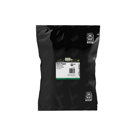 Frontier Co-op Certified Organic Medium Grind Black Pepper, 16 oz Bag