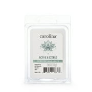 Carolina Candle Agave Citrus 2.46oz Wax Melt, Aromatherapy, 6 Cube, White