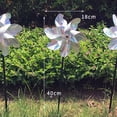 thumbnail image 7 of 2 Pack Flower Pinwheels Wind Spinners for Yard and Garden, Sequined Reflective Windmill Ornament Spinner for Patio Lawn Party Outdoor H, 7 of 7