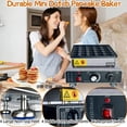 thumbnail image 2 of KHTD Mini Pancake Maker Machine, 25PCS Electric Nonstick Dutch Pancake Maker, 1.6 Inches Commercial Muffin Maker with Thermostat & Timer Control for, 2 of 6