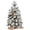B, variant on 24/22 Inch Pre-lit Mini Tabletop Christmas Tree, Flocked Snowy Desktop Small Xmas Tree with Warm LED Lights Full Accessories for Holiday Home Decor