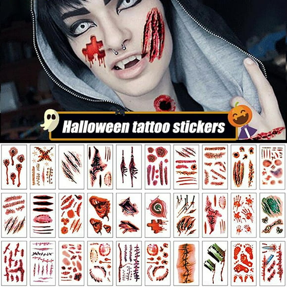 Boovnll Tool Kit, Halloween Temporary Face Art Mask Skull Beauty Sticker, Tool Set, Home Essentials, Household Essentials