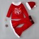 thumbnail image 5 of Christmas Costume Kids Newborn Clothes Sets Winter Fleece Tops+ Pants +Hats Baby Girls Clothes Santa Claus New Year Party Outfit, 5 of 5