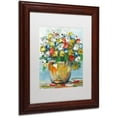 thumbnail image 2 of Trademark Fine Art Floral & Botanical Matted Framed Art ' Spring Flowers in a Vase 3 ' by Masters Fine Art, 2 of 4