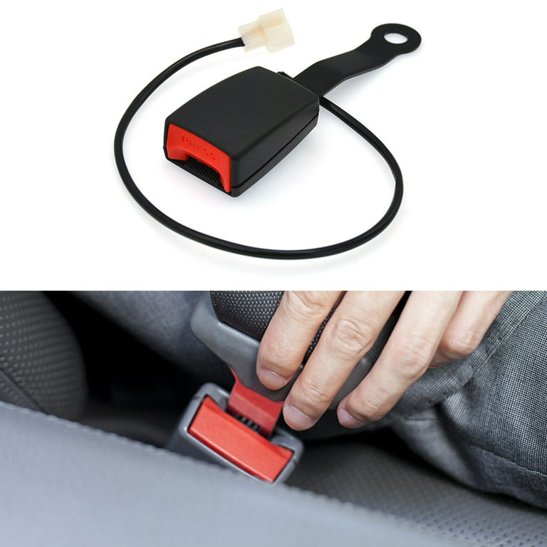 Ftjfrsbc Car Seat Belt Lock Seatbelt Buckle Socket Plug Connector with Warning Cable, Size: 173