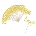 thumbnail image 3 of 20x Doctor Hat Felicitaciones Inserciones para tartas Dorado Decoración creativa perfecta para tartas, maravillosos suministros para Yotijar Inserción de la torta de Doctor Hat Congrat, 3 of 8