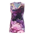 thumbnail image 2 of FASHIONWT Women Gradient V Neck Tank Top Tie-dye Sleeveless Casual Shirt, 2 of 3