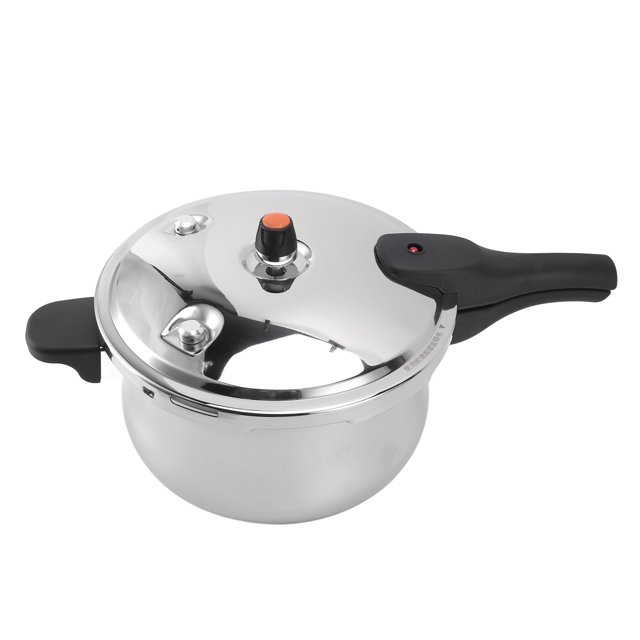 Autocuiseur en Acier Inoxydable, Autocuiseur Épaissi Compatible Induction avec Dispositifs à Valve à Ressort, Compatible avec Autocuiseur à Gaz et Induction pour 2-5 Membres