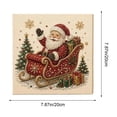 thumbnail image 4 of DIY Christmas Pearl Bead Painting Kit,Framed Canvas Rhinestone Art Set with Instruction Manual,Holiday Craft,Home Wall Decor Gift, 4 of 6