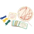 thumbnail image 4 of Tablero de madera con clavijas para roscar, juguete Montessori, formas educativas tempranas y tablero con forma de cordón de Color para niños y niñas,, 4 of 9
