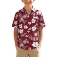thumbnail image 3 of Rvasteizo Boys Short Sleeve T-Shirts Hawaiian Printed Lapel Soft Short Sleeve Shirt Top for Boys 3-15Years, 3 of 5