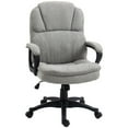 thumbnail image 3 of Massage Office Chair with 2 Vibration Points USB Power Light Gray, 3 of 9