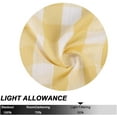 thumbnail image 6 of Yellow and White Buffalo Plaid Swag Valance Cafe Curtains Farmhouse Kitchen Curtain 36Inches Long, Rustic Gingham Check Small Window Treatment for Kitchens Bathroom, 28" x 36", Yellow/White, Set of 2, 6 of 15