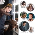 thumbnail image 3 of ifundom 5Pcs Haircut Tool Set Black Professional Barber Cape Comb Brush and Neck Duster, 3 of 5