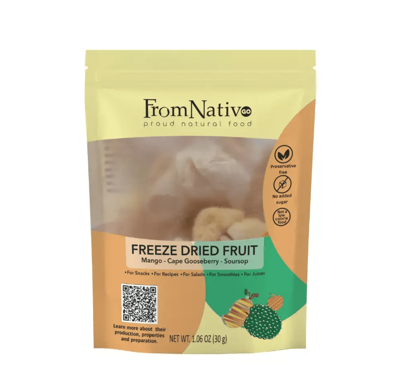 FromNativoGo | Freeze Dried Fruit & Vegetable Mix | 3Pack |