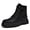 Black Nubuck, variant on Men’s High Top Combat Boots Non Slip Chunky Platform Ankle Boots with Adjustable Straps Casual Motorcycle Walking Fashion Boots for All Season Wear