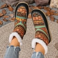 thumbnail image 4 of Roncen Women's Fashion Casual Snow Boots - Ethnic Print Platform Winter Warm Fluffy Lined Knee High Boots with Slip-Resistant Sole for Cold Weather, 4 of 8