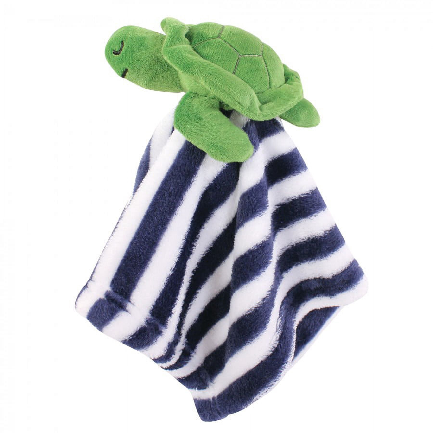 Hudson Baby Infant Boy Plush Blanket with Security Blanket, Sea Turtle, One Size