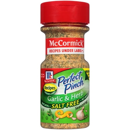 (2 Pack) McCormick Perfect Pinch Garlic & Herb Salt Free Seasoning, 2.75 (Best Herbs And Spices For Steak)