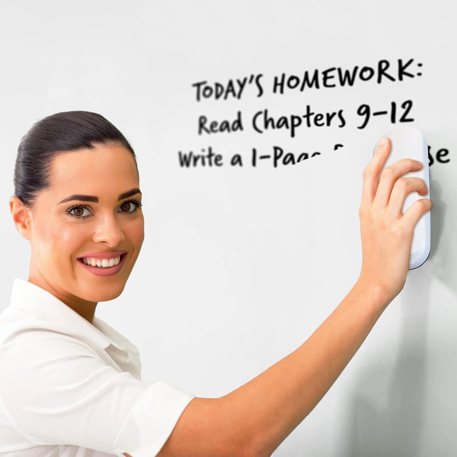 Super Strong Magnetic Dry Erase Eraser with Felt Bottom Surface for White Boards  Glass Boards by  Studio, Perfect for Classroom, Office,  Home (Set of 2)