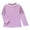 Purple*, variant on RUTAYY Children Girls Thermal Shirt Long Sleeve Solid Color Fall Winter Warm Half Turtleneck Base Layer Tops Soft Plush Comfortable Classic Trendy Tops