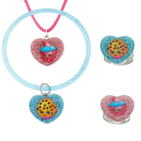 Shopkins Shopkins Cupcake Chic And Kooky Cookie Glitter Heart Set