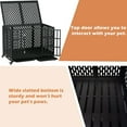 thumbnail image 7 of Ufyerutg 44'' Indestructible Heavy Duty Dog Crate, Escape Proof Strong Steel Impact Pet Cage for Large Medium Dogs, High Anxiety Sound Proof Chewproof Kennel Double Door with Trays and Wheels, 7 of 7