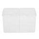 thumbnail image 4 of Caja de almacenamiento para toallas de uñas, contenedor de hisopo de algodón transparente, 2x2 compartimentos 3 piezas, 4 of 8