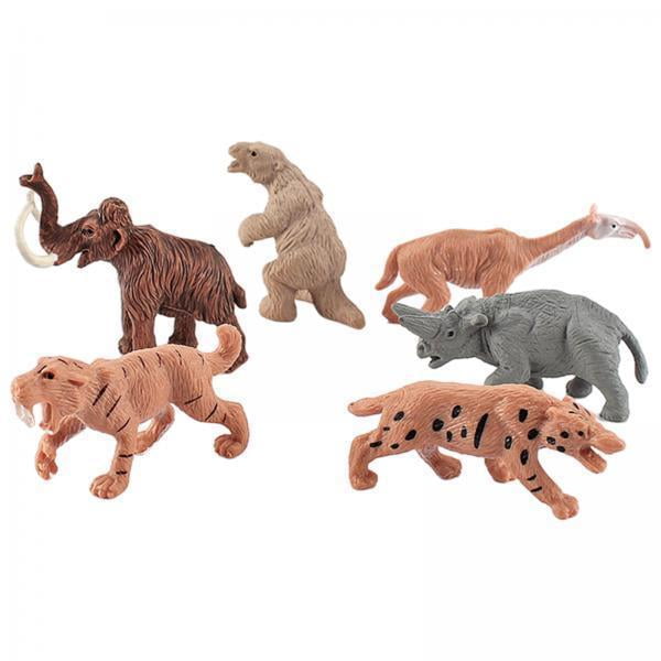 2x Figura Prehistórica de en Miniatura, Juguete Coleccionable para en Edad Preescolar, Juguetes Educativos para CUTICAT Figuras de animales de granja
