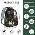 thumbnail image 5 of Beach Vacation Waterproof Backpack with Padded Straps - Boho Stylish School Bag for Teens Featuring Spacious Compartments, 5 of 5
