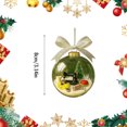 thumbnail image 3 of feijiafs Christmas Transparent 3D Ornament Balls with Snowflake Sewing Decor Hanging Clear Baubles for Xmas Tree Decorations Holiday Party Home Indoor Decorative Pendant, 3 of 4