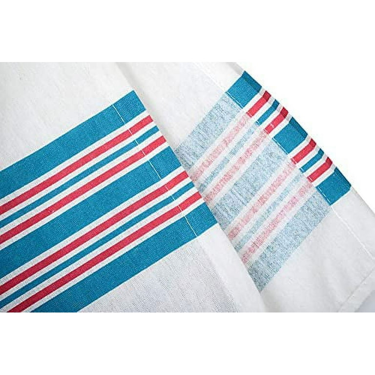 Linteum Textile 3 Pack 30x40 in Hospital Receiving Baby Blankets Soft and Durable 100 Cotton Ideal for Newborns Classic White w Blue Pink