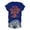 j33-Blue, variant on LIIPEE Fall Short Sleeve T Shirts For Women Halloween Graphic Tees Ladies Crew Neck Tshirt