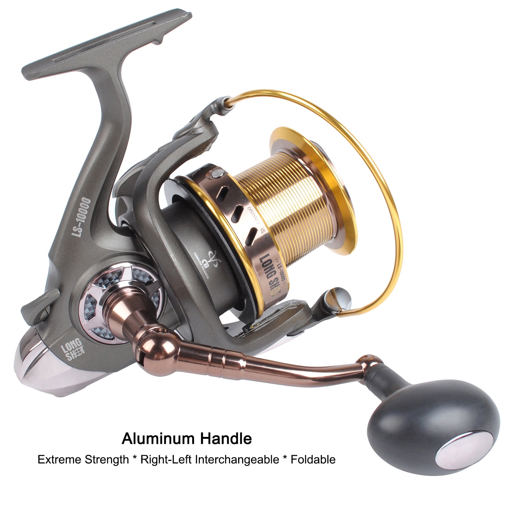 Dr.Fish Saltwater 10000/12000 Spinning Reel for Surf Fishing, 13+1