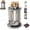 Gray, variant on 360 Rotating Stainless Steel Knife Holder & Organizer | with Removable Drip Tray & 6 Hooks, Round Multi-Function Kitchen Countertop Storage, Universal Block & Utensil Organizer for Kitchen (gray)