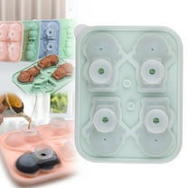 Spaceman & Penguin Silicone Ice Cube Trays Set - Food Grade Fun Shapes Molds for Cocktails, Whiskey & Jello | Dishwasher Safe Party Ice Maker (Bachelorette/Home Bar)