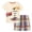 Light Yellow, variant on Little Boy Clothes Set Toddler Baby Race Car Print T-Shirt and Plaid Shorts 2-Piece Summer Outfit Toddler Boy Short Set