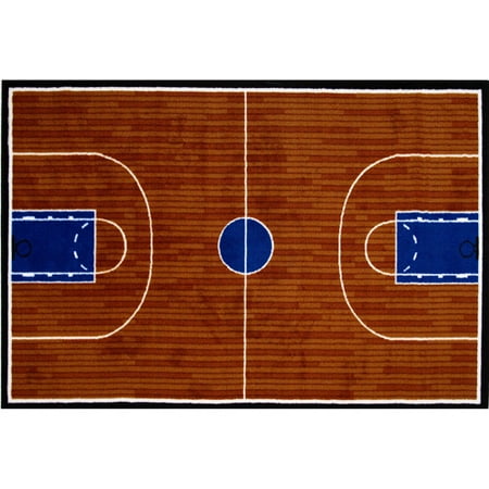 Fun Rugs Children's Fun Time Collection, Basketball Court