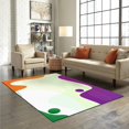 thumbnail image 3 of Color Oil Painting Large Area Rugs, Art Lines Runner Rugs, Non-Slip Floor Throw Mat, Rectangle Carpet for Living Room, Bedroom, Hallway Front Entrance, Kitchen, Dining, 4' x 6', 3 of 7