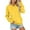 Yellow, variant on Yuannlog Womens Hoodies Pullover Sweatshirt Soft Long Sleeve Casual Tops For Daily Wear Sports Comfortable Loose Fit Winter Clothing With Pockets