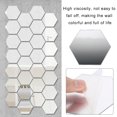thumbnail image 4 of ODOMY 12Pcs / Set 3D Hexagon Acrylic Mirror Wall Stickers Diy Wall Stickers Living Room Room Mirrored Decorative Stickers, 4 of 8