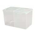 thumbnail image 3 of 2 Botes De Almacenamiento Con Soporte Para Bolas De Algodón Para Estantes De Baño, Encimera, Baño, Transparente, 3 of 8