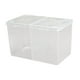 thumbnail image 2 of Caja portátil para guardar hisopos de maquillaje con 2 compartimentos Claro, 2 of 9